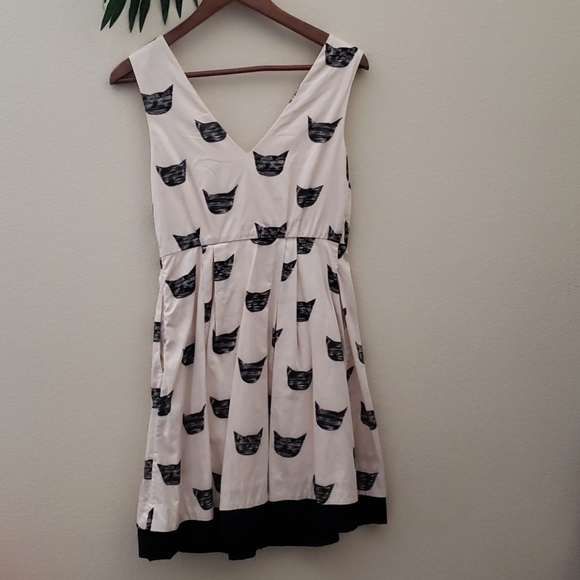 Anthropologie Leah Reena cat print dress - Picture 4 of 7